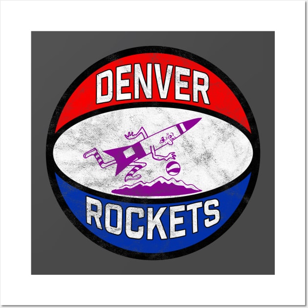 Retro Denver Rockets vintage design Wall Art by MalmoDesigns